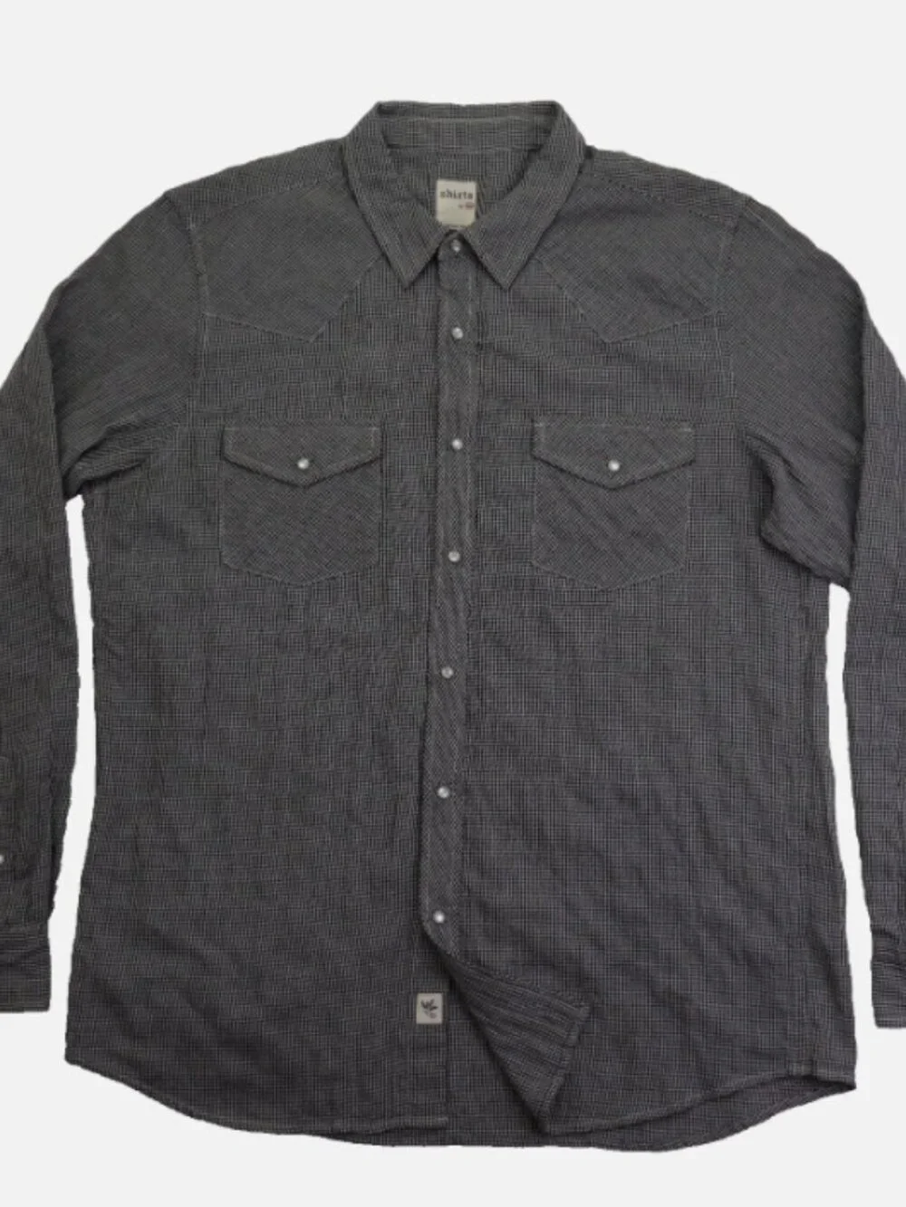 AG Adriano Goldschmied Authentic Wear Men's Shirt XL Long Sleeve Black White New